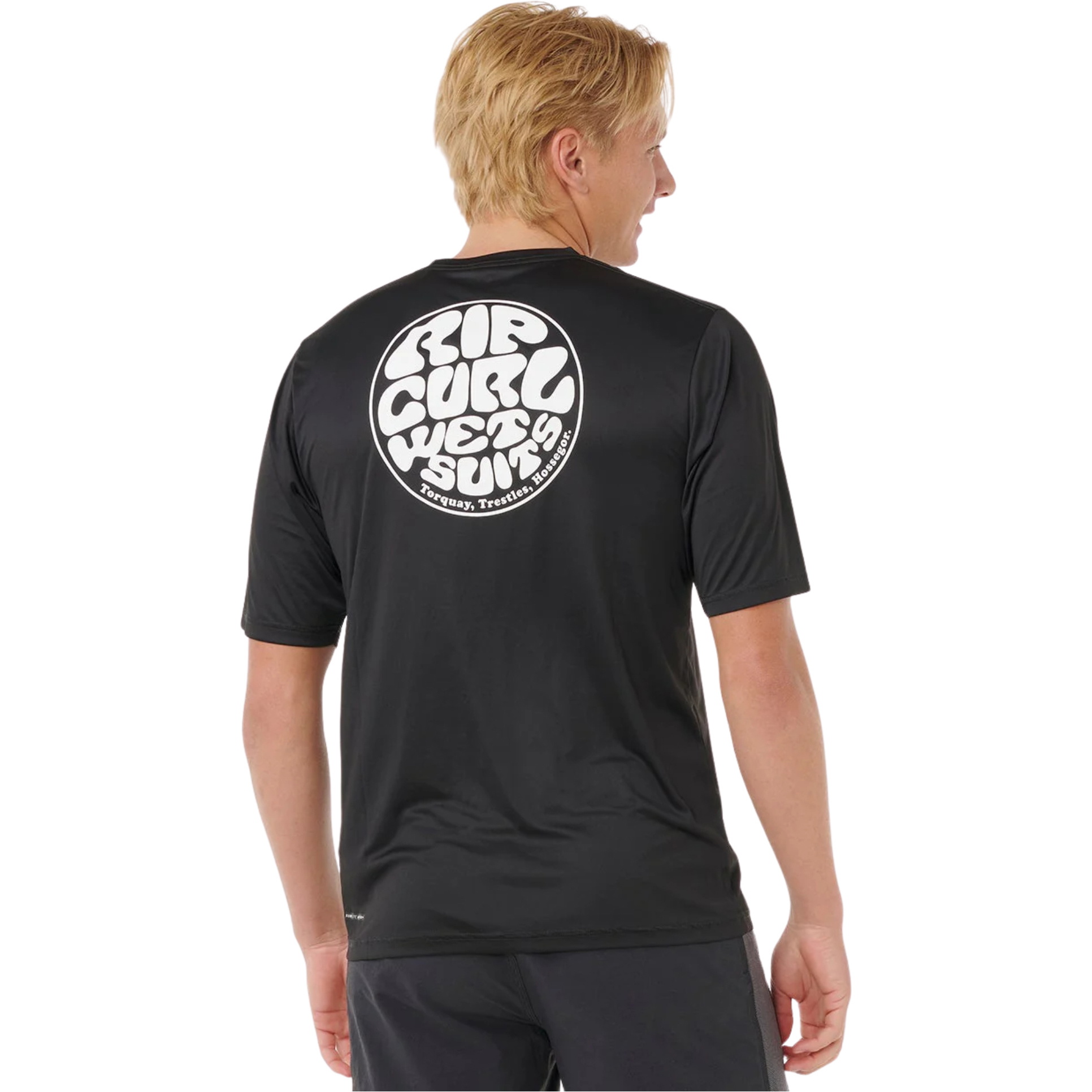 2026 Rip Curl Herre Icons Of Surflite UPF Kortærmet Lycra-vest 163MRV - Black